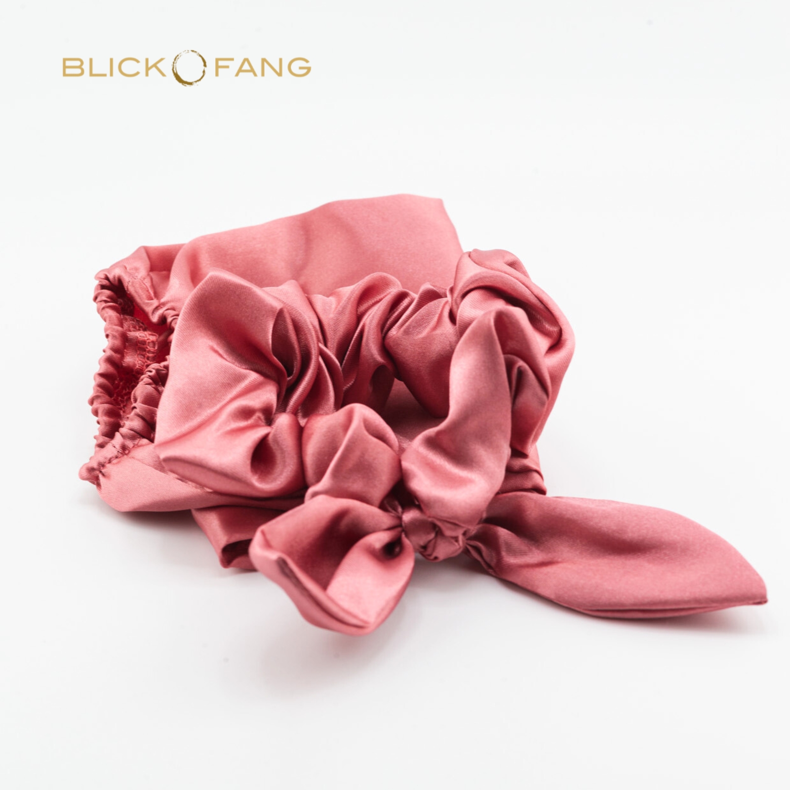 Satin Schlafhaube 2-teilig altrosa